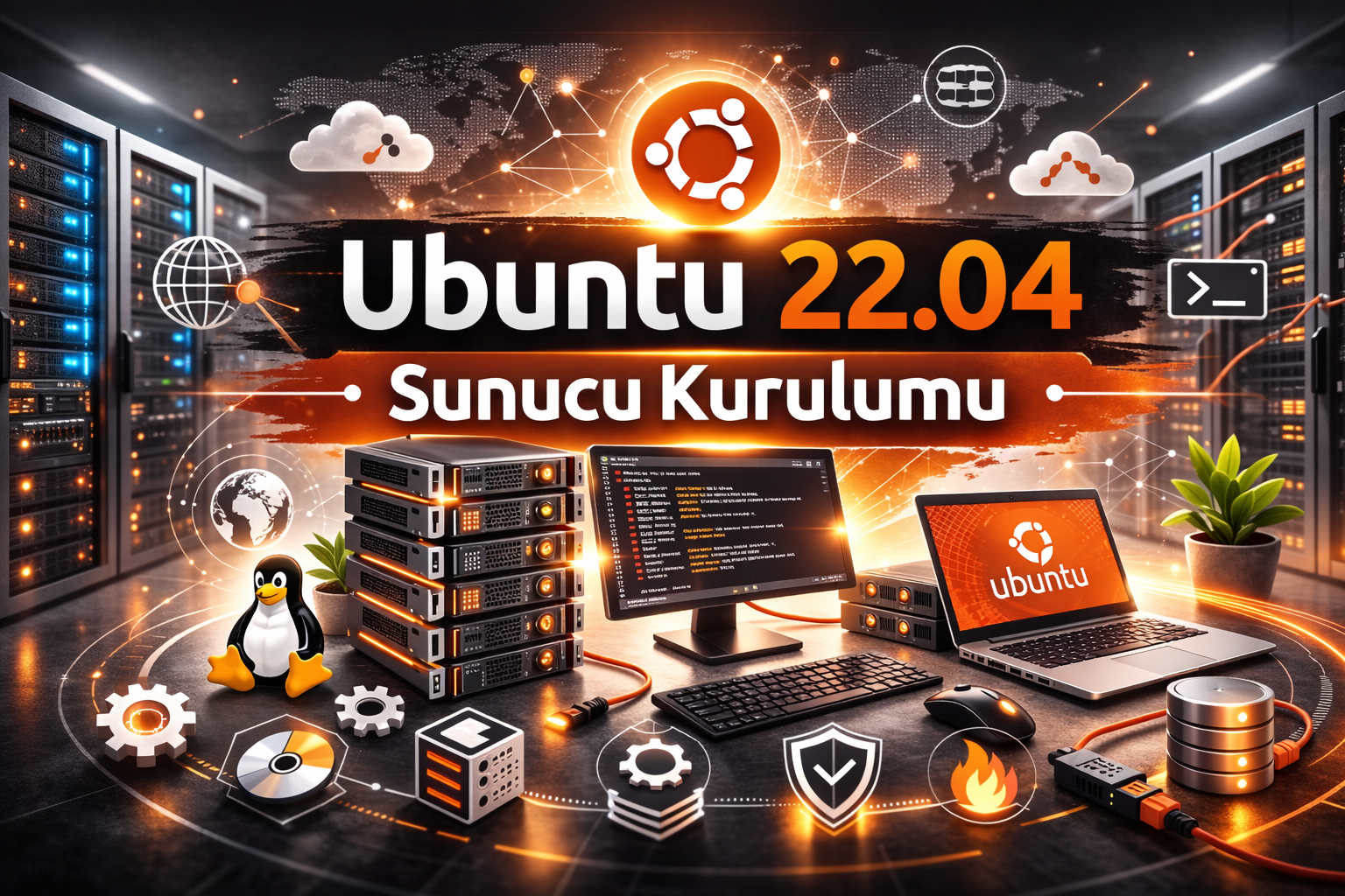 Ubuntu 22.04 Sunucu Kurulumu Adım Adım Rehber