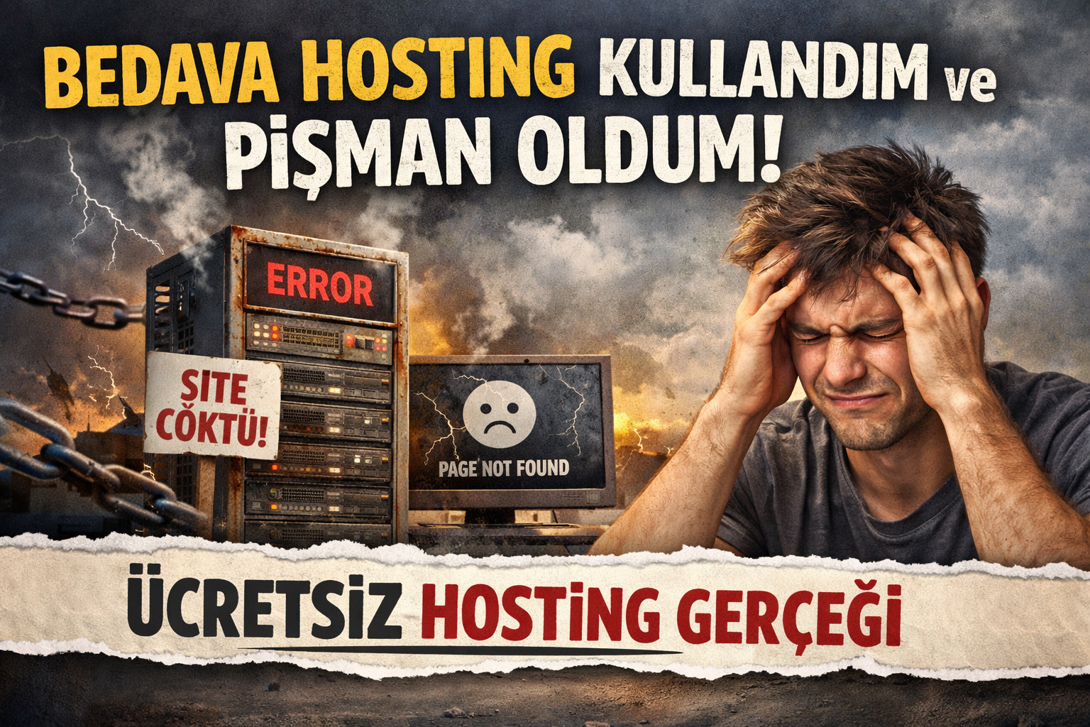 Bedava Hosting Kullandım ve Pişman Oldum: Ücretsiz Hosting Gerçeği