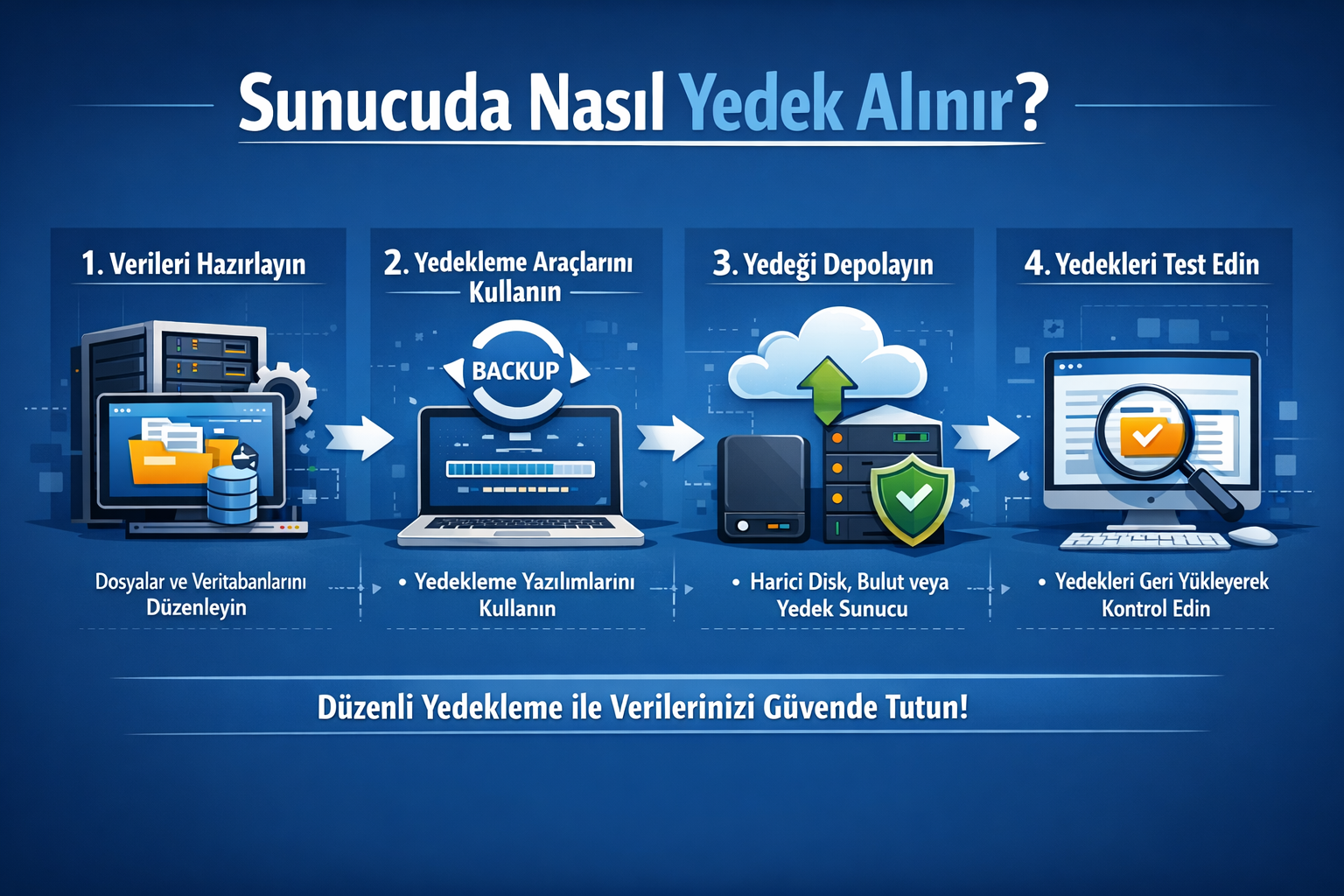 Sunucuda Nasıl Yedek Alınır ve Bilgisayara İndirilir? (Adım Adım Anlatım)